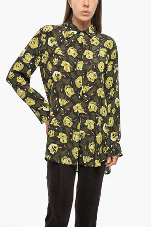 Camicia in Seta SOLEX con Motivo Floreale