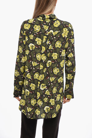 Camicia in Seta SOLEX con Motivo Floreale