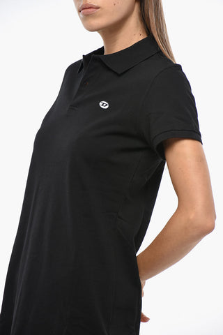 Polokleid D-TENNY aus Baumwoll-Piqué mit Oval-D-Logo