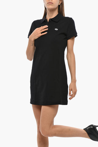 Polokleid D-TENNY aus Baumwoll-Piqué mit Oval-D-Logo
