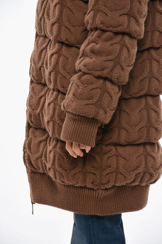 SFILATA Cable-Knit Padded Coat OVATTA