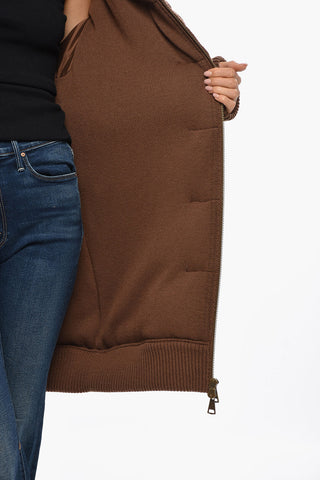 SFILATA Cable-Knit Padded Coat OVATTA