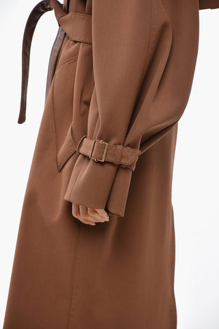 ATELIER Wool-Blend Trench COSIMO with Welt Pockets