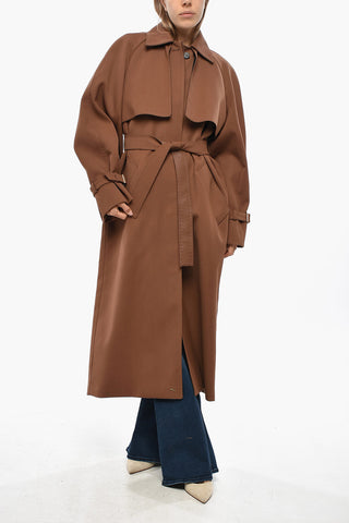 ATELIER Wool-Blend Trench COSIMO with Welt Pockets