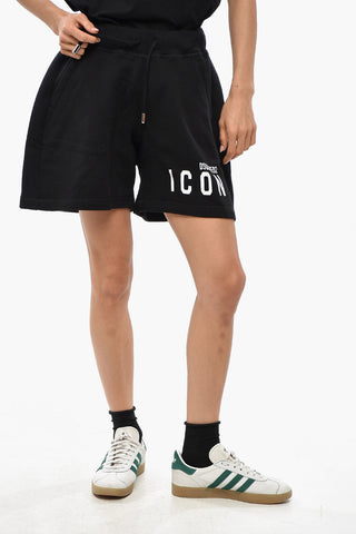 ICON Solid-Color Shorts OVER FIT With Contrast Print