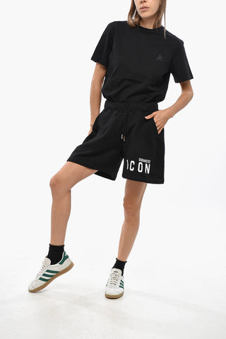 ICON Solid-Color Shorts OVER FIT With Contrast Print