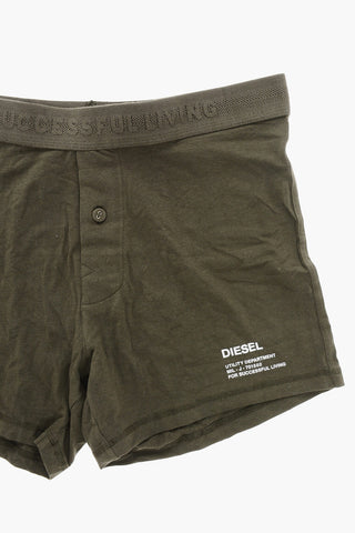 Boxer Aus Stretch-Baumwolle STARKIE Mit Vorderer Knopfleiste