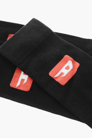 Set mit 3 Paar Socken SKM-RAYTHREEPACK-R aus Baumwolle und Nylon mit Monogramm
