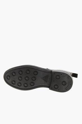 Stivaletti Derby Brogues in Pelle 