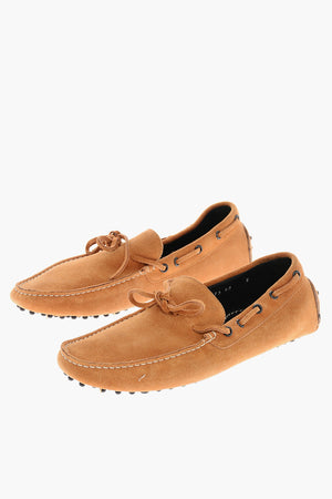 ID Mocassini Deck in Camoscio a Tinta Unita