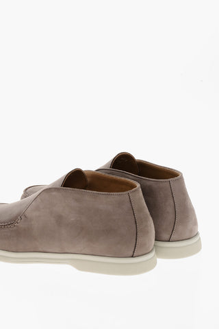 Solid Color Suede Slip On Shoes