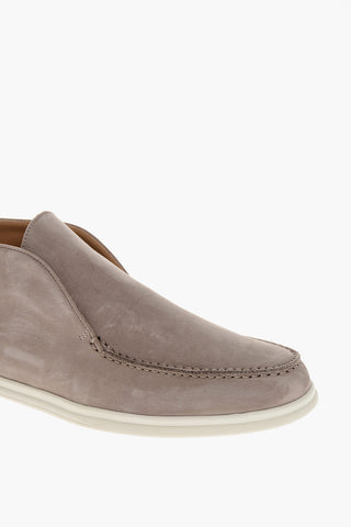 Solid Color Suede Slip On Shoes