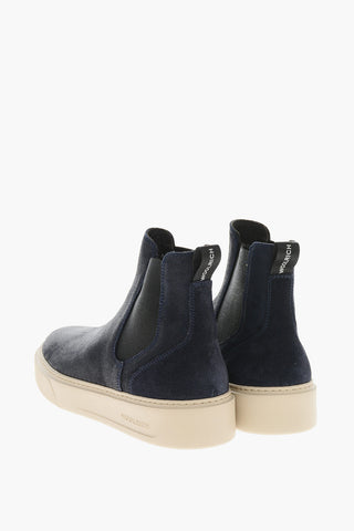 Brushed Suede CLASSIC COURT Chealsea Booties with Rubber Sole