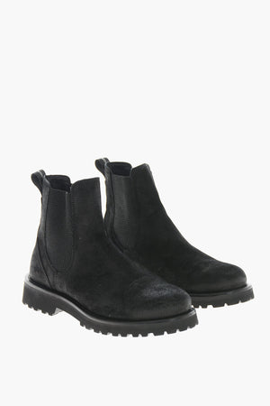 Stivaletti Chelsea in Suede con Suola Carrarmata