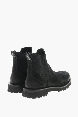 Suede Chelsea Boots with Lug Sole