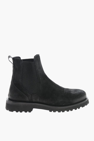 Suede Chelsea Boots with Lug Sole