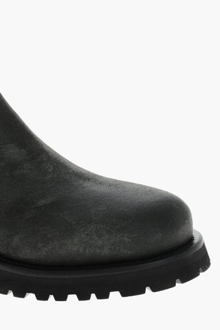 Chelsea-Stiefeletten aus Wildleder mit Profilsohle