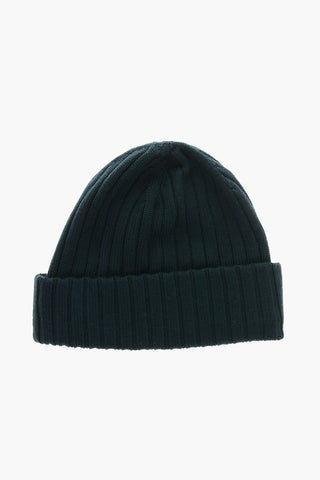 Ribbed Virgin Wool Beanie