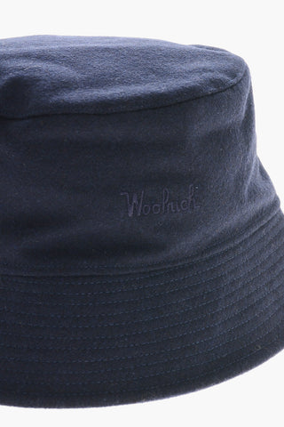 Bucket-Hut aus Wollmischung mit besticktem Logo