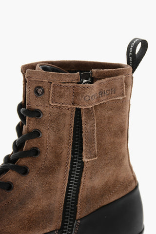Anfibi CITY in Pelle Scamosciata con Zip Interna