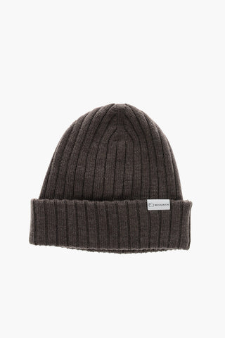 Ribbed Virgin Wool Beanie