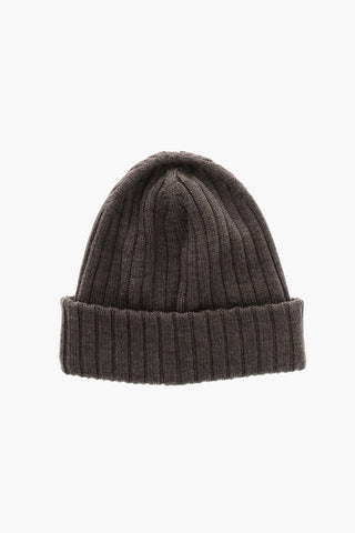 Ribbed Virgin Wool Beanie