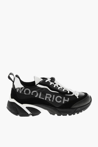 Sneaker TECH RUNNER aus genarbtem Leder mit gedrucktem Logo