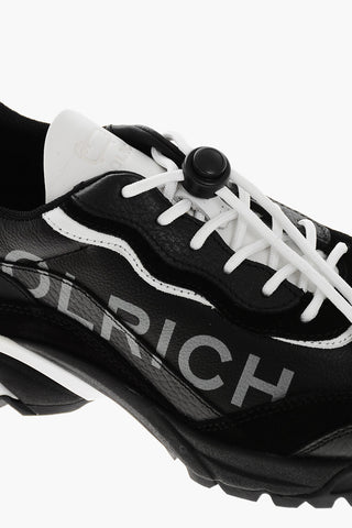 Sneaker TECH RUNNER aus genarbtem Leder mit gedrucktem Logo