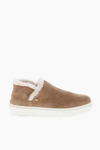 스웨이드 슬립온 앵클부츠 시어링 안감