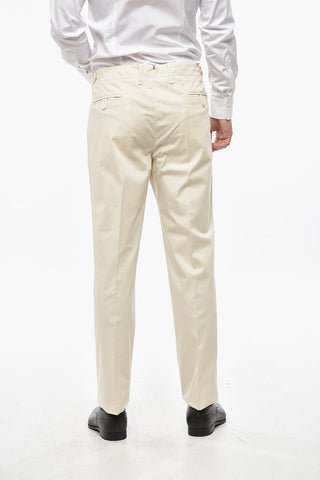 ID Pantaloni in Cotone con Tasche a Filo