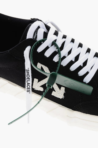 Canvas LOW VULCANIZED Sneakers with Side Logo
