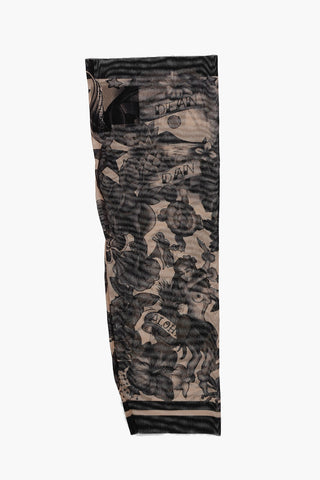 Patterned Single Tulle Sleeve