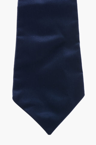 Cravatta Ascot in Seta a Tinta Unita