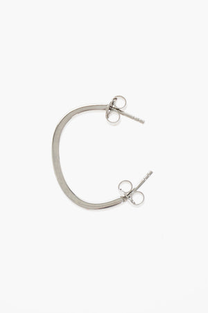 Single Silver Earring C-Shaped