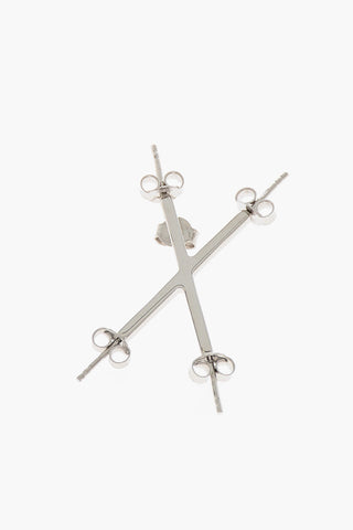 Silver Single Earring X