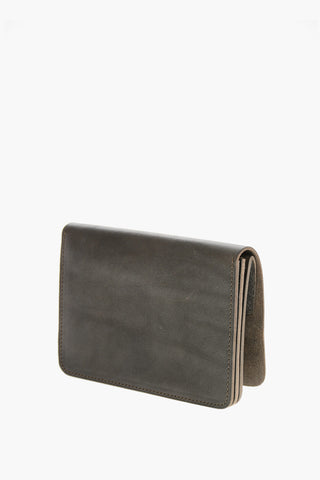 Solid-Color Leather Wallet