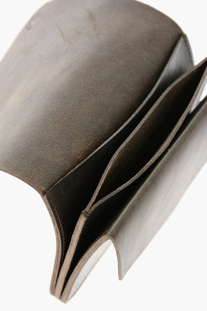 Solid-Color Leather Wallet