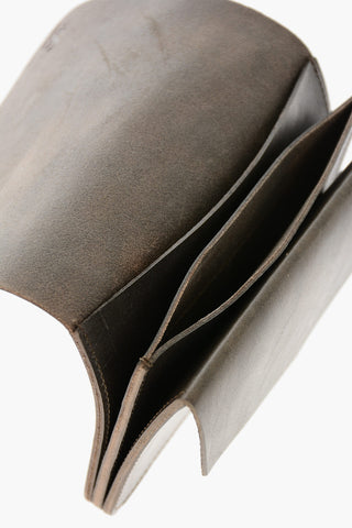 Solid-Color Leather Wallet