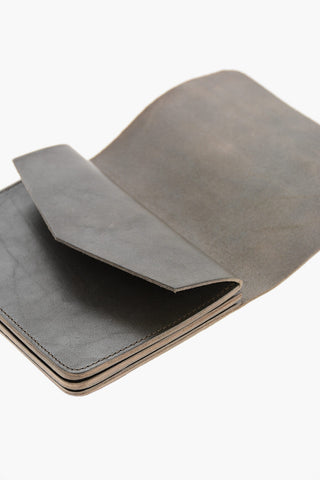 Solid-Color Leather Wallet