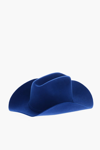 205W39NYC Cappello Cowboy in Tinta Unita con Ricamo