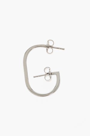 Single Silver Earring G-Shaped