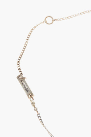 Silberne Gliederkette mit Pillenbehälter-Anhänger
