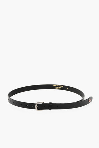 HOMME PLUS Leather Belt with Jewel 25mm