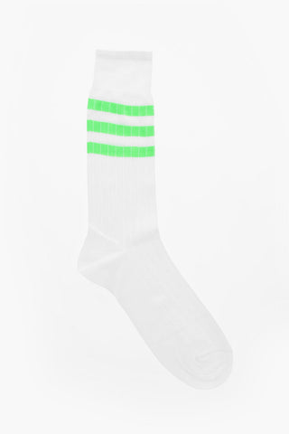 Calzini Lunghi in Cotone e Nylon a Costine