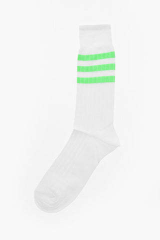 Calzini Lunghi in Cotone e Nylon a Costine
