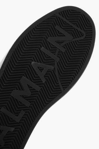 Leather B SKATE Low-Top Sneakers with Golden-Effect Detail