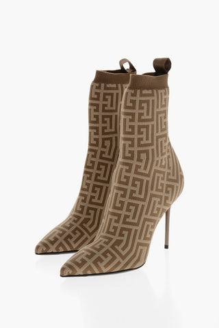 Trochetti Socks SKYE In Tessuto Monogram con Tacco 10cm 