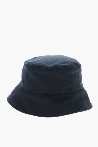 Cappello Bucket in Cotone con Logo Patch Frontale