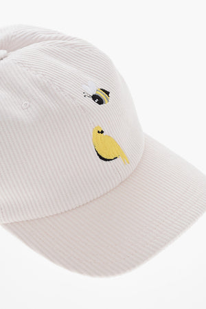 베이스볼 캡 BIRD AND BEE 골지 자수