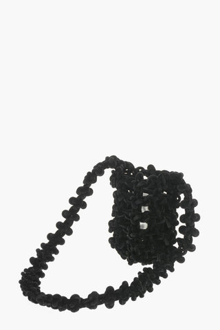 Geflochtene Velours-Tasche